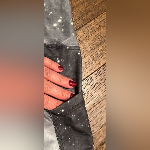 Jusue cropped capri leggings - black gray white - size xl - Picture 5 of 9